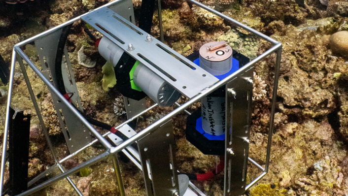 An instrument that measure heat on a reef